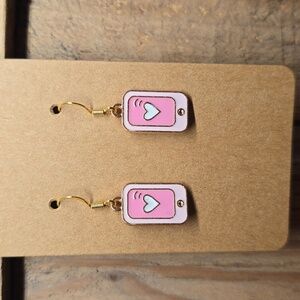 Valentine's Day Love Text Earrings